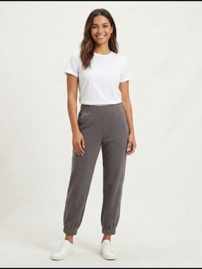 AYR The Cool Joggers Charcoal Gray Pima Cotton Blend Size Medium